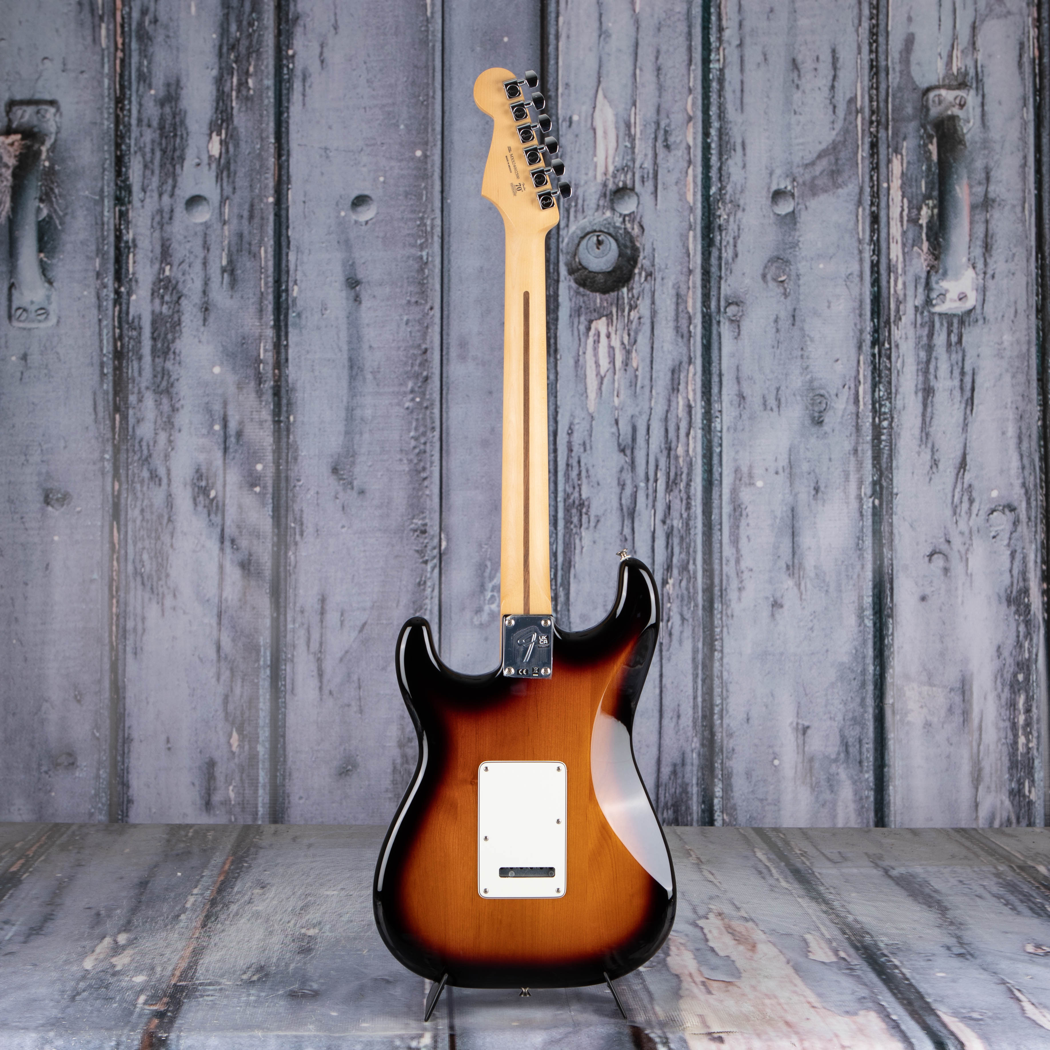 Fender Player Stratocaster Electric Guitar, Maple Fingerboard, Anniversary 2-Color Sunburst, back