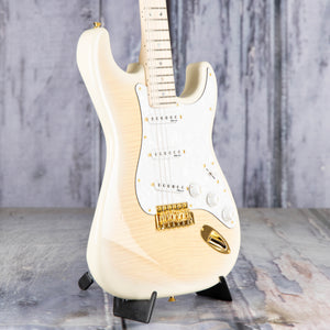 Fender Richie Kotzen Stratocaster Electric Guitar, Transparent White Burst, angle