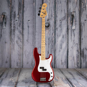 Fender Standard Precision Bass Guitar, Candy Cola, front