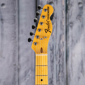 Fender Stories Collection Mike Campbell Red Dog Telecaster Electric Guitar, Big Dog Red, front headstock