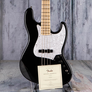 Fender U.S.A. Geddy Lee Jazz Bass Guitar, Black, coa