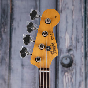 Fender Vintera II '60s Jazz Bass Guitar, Fiesta Red, front headstock