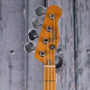 Fender Vintera II '70s Telecaster Bass Guitar, Vintage White, front headstock