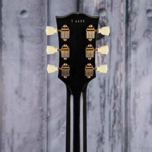 Gibson Custom Shop 1957 Les Paul Custom Reissue VOS Electric Guitar, Ebony, back headstock