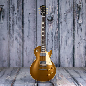 Gibson Custom Shop 1957 Les Paul Goldtop Ultra Light Aged Electric Guitar, Double Gold, front