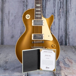 Gibson Custom Shop 1957 Les Paul Goldtop Ultra Light Aged Electric Guitar, Double Gold, coa