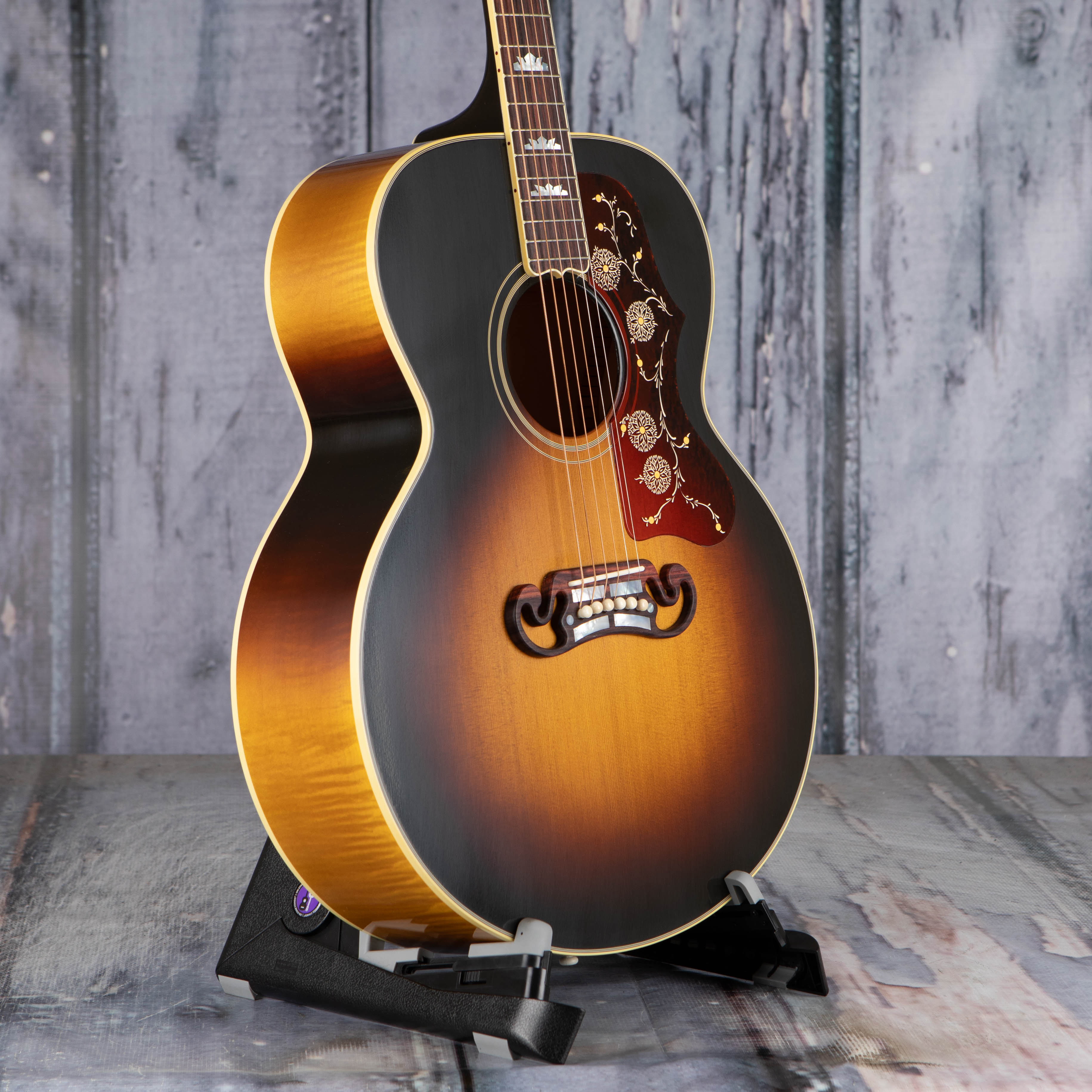 Gibson Custom Shop 1957 SJ-200 Acoustic Guitar, Vintage Sunburst, angle