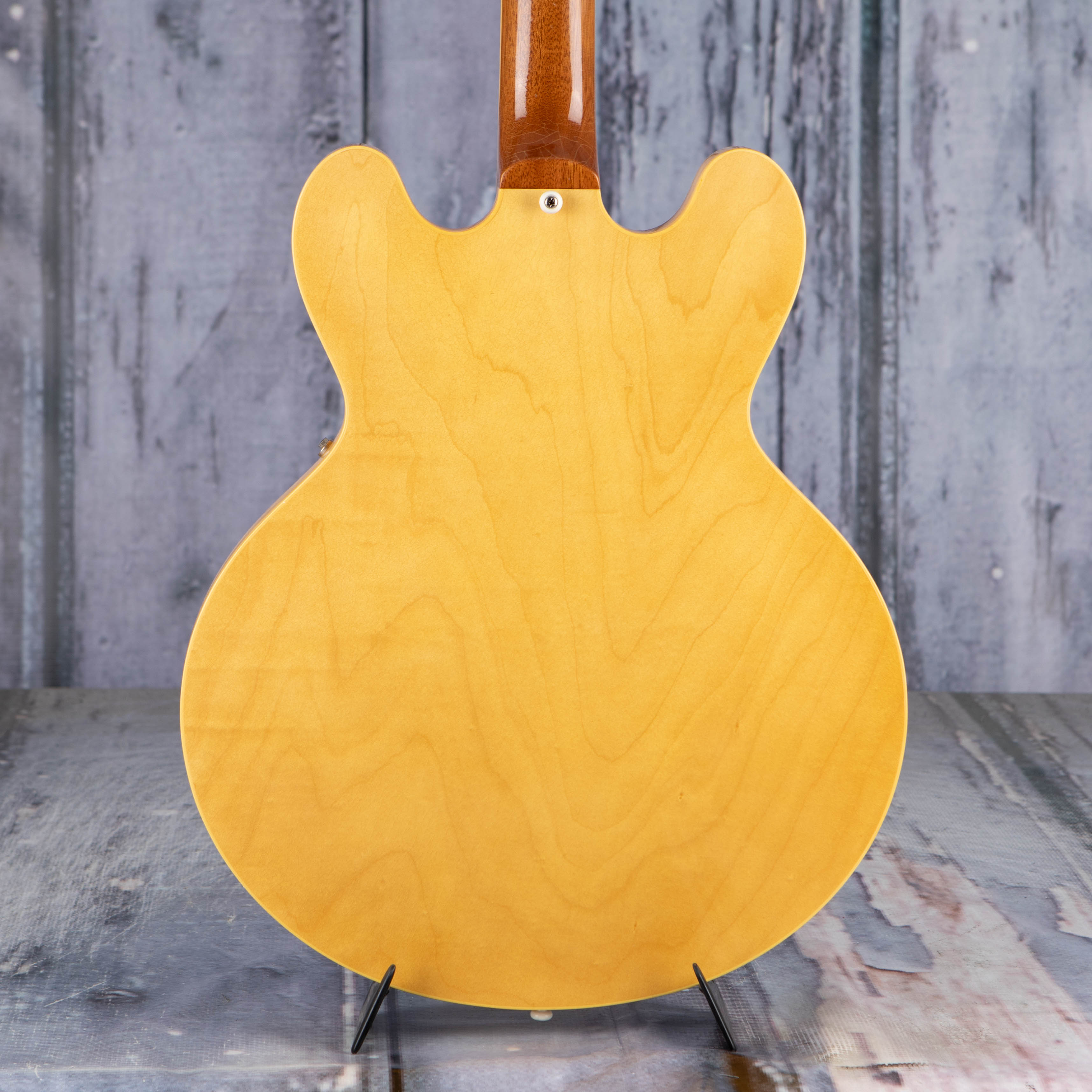 Gibson Custom Shop 1959 ES-335 Reissue Murphy Lab Ultra Light Aged Semi-Hollowbody Guitar, Vintage Natural, back closeup