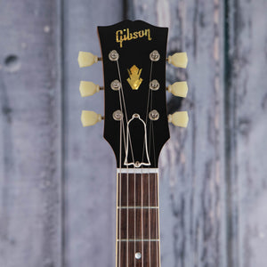 Gibson Custom Shop 1959 ES-335 Reissue Murphy Lab Ultra Light Aged Semi-Hollowbody Guitar, Vintage Natural, front headstock