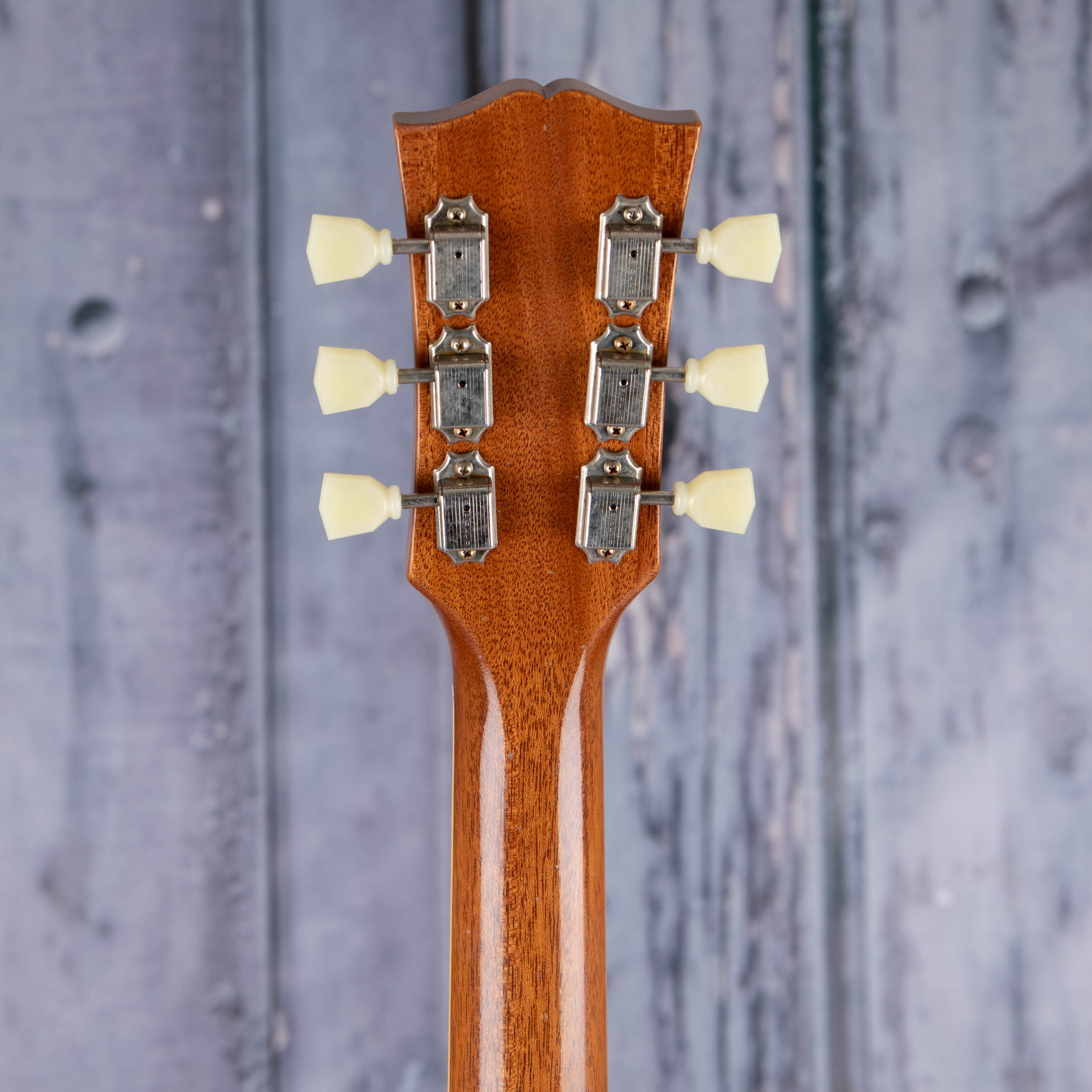 Gibson Custom Shop 1959 ES-335 Reissue Murphy Lab Ultra Light Aged Semi-Hollowbody Guitar, Vintage Natural, back headstock