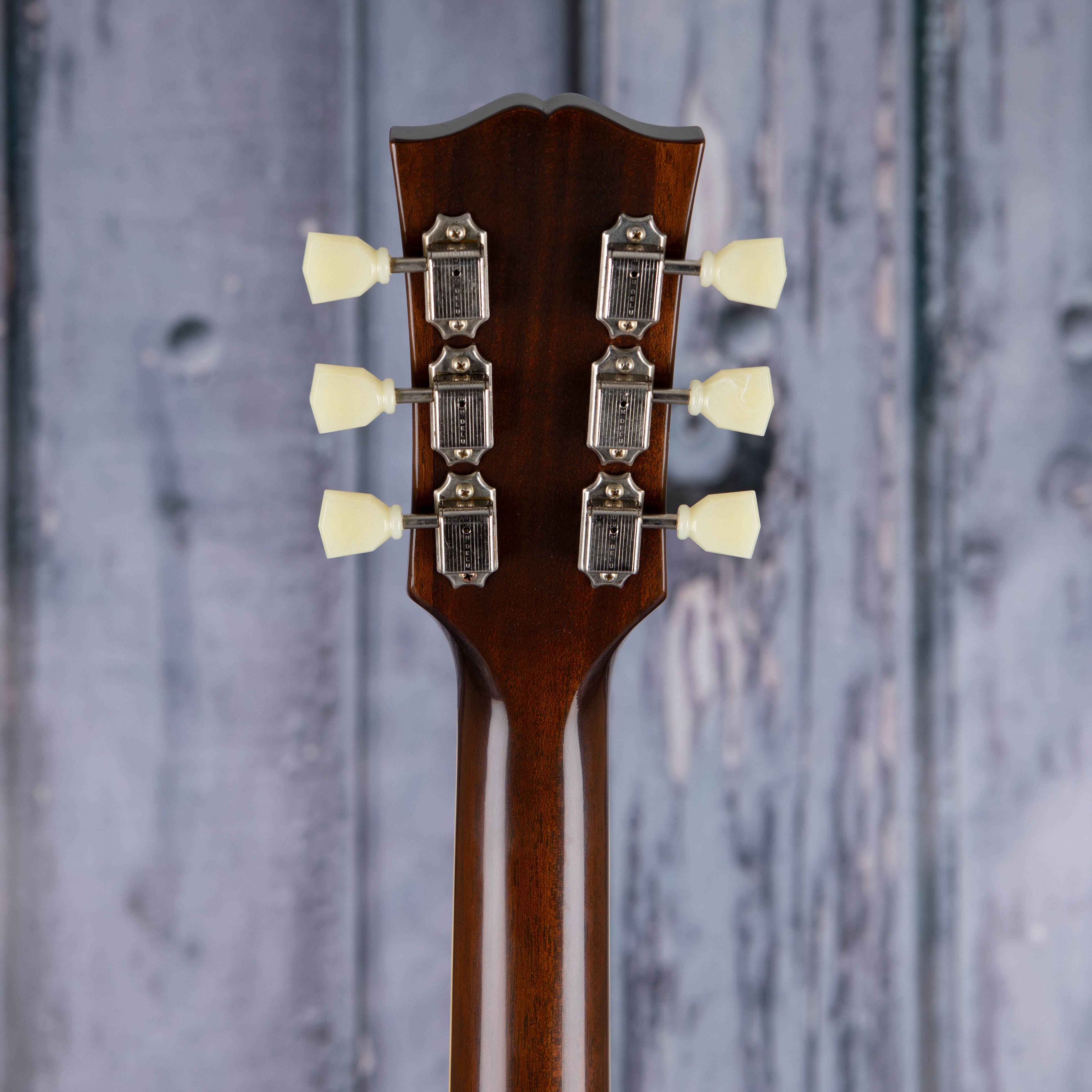 Gibson Custom Shop 1959 ES-335 Reissue VOS Semi-Hollowbody Guitar, Vintage Burst, back headstock