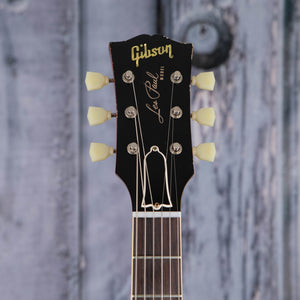 Gibson Custom Shop 1959 Les Paul Standard Murphy Lab Light Aged Electric Guitar, Cherry Tea Burst, front headstock
