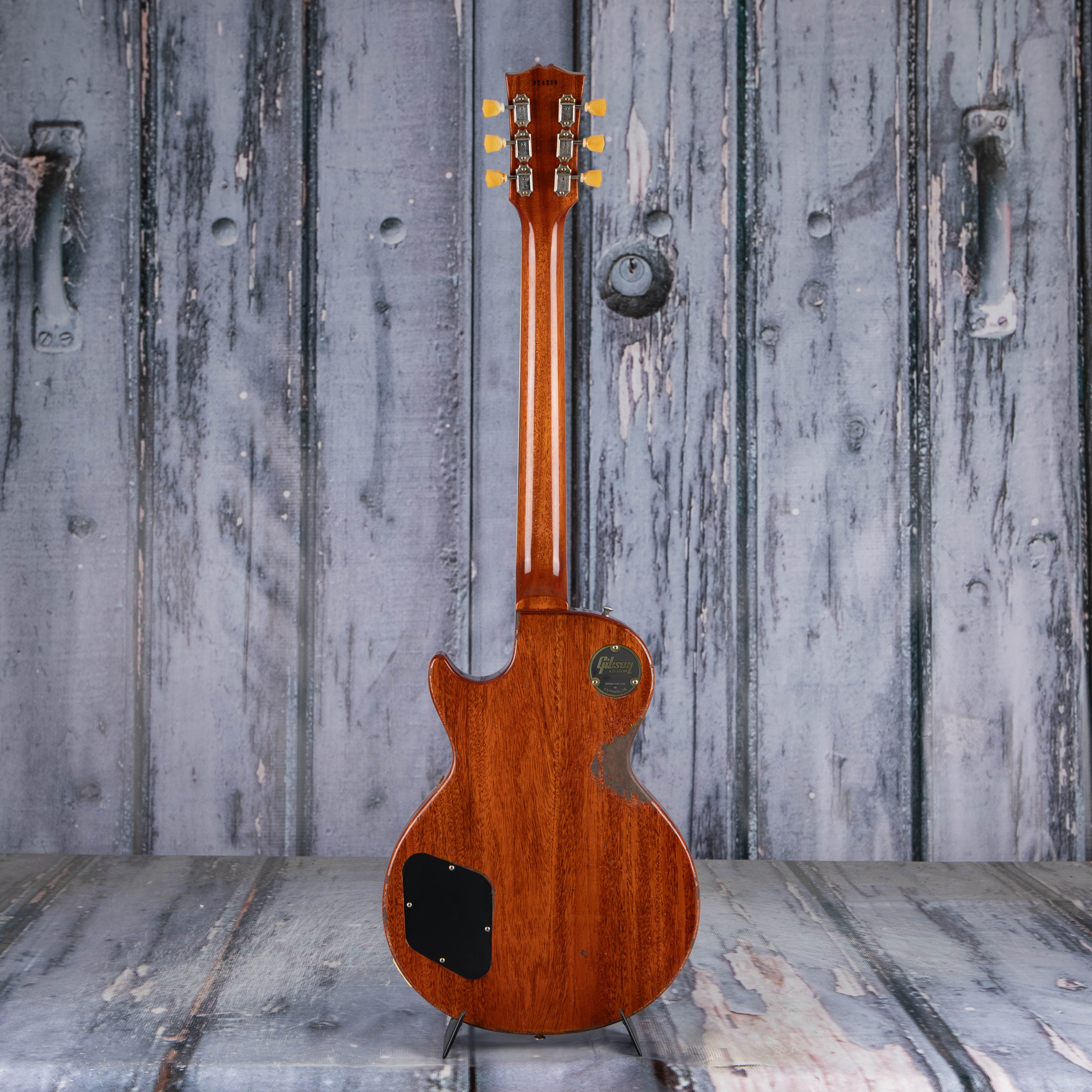 Gibson Custom Shop 1959 Les Paul Standard Reissue Murphy Lab Heavy Aged Electric Guitar, Green Lemon Fade, back