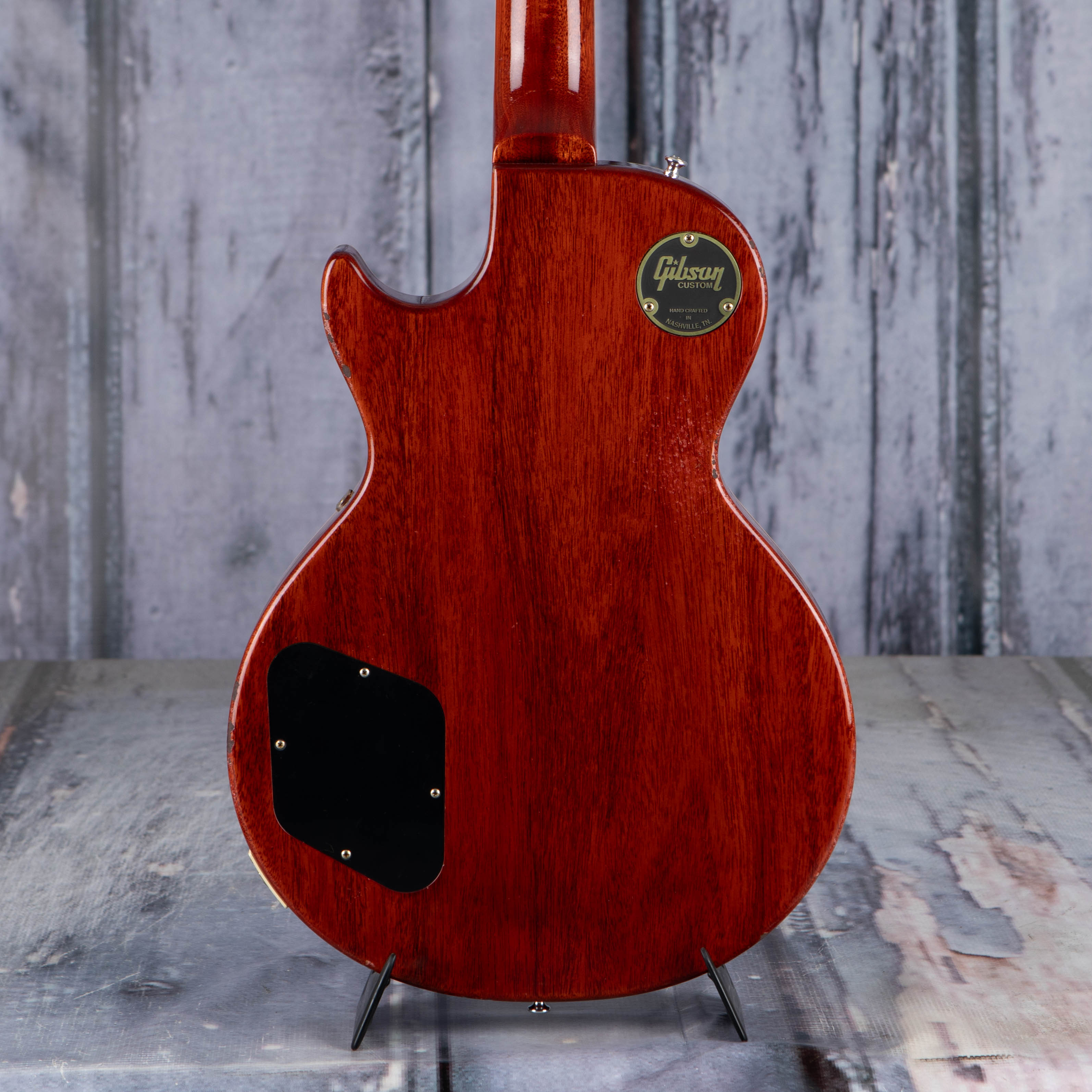 Gibson Custom Shop 1959 Les Paul Standard Reissue Murphy Lab Light Aged Electric Guitar, Dirty Lemon, back closeup