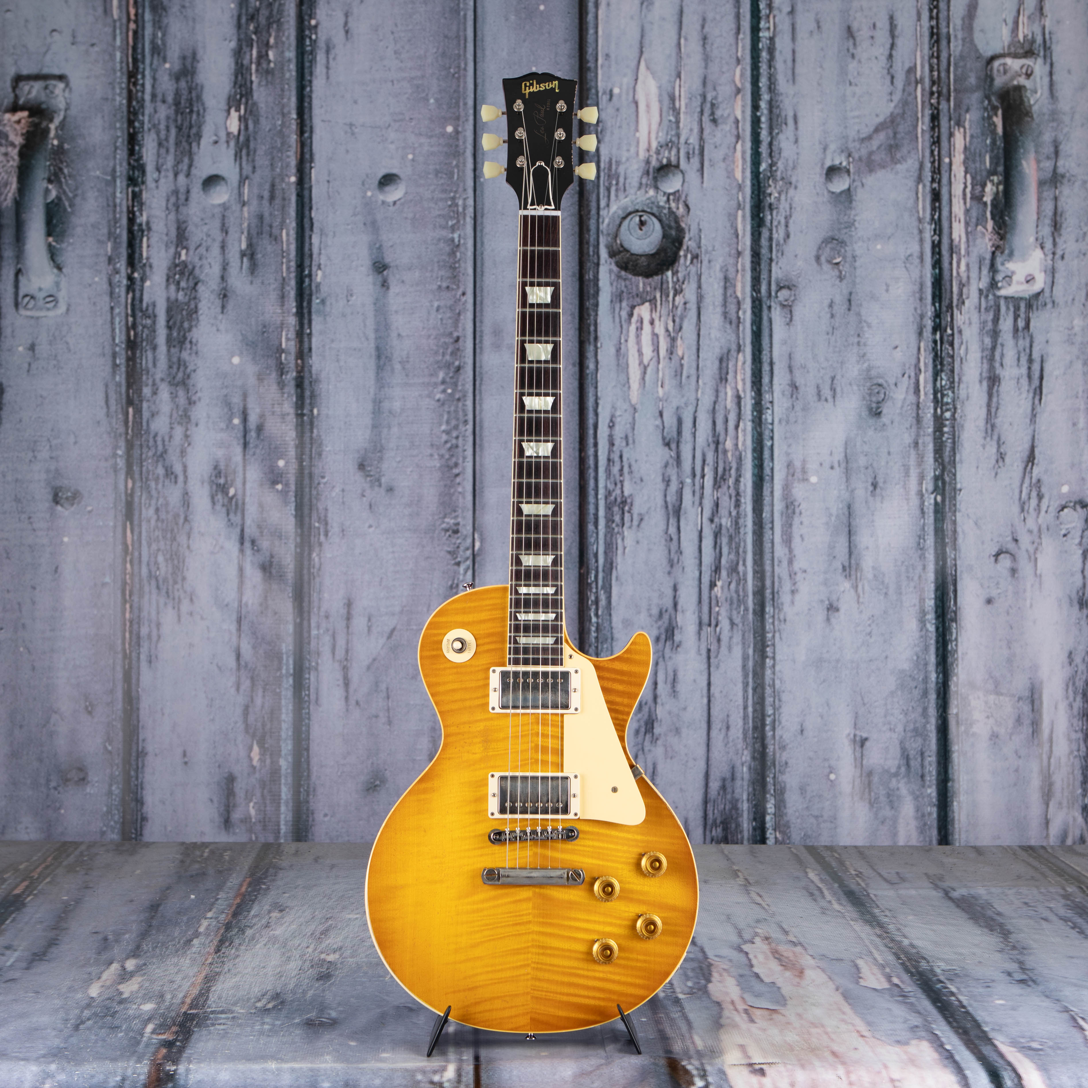 Gibson Custom Shop 1959 Les Paul Standard Reissue Murphy Lab Light Aged Electric Guitar, Dirty Lemon, front