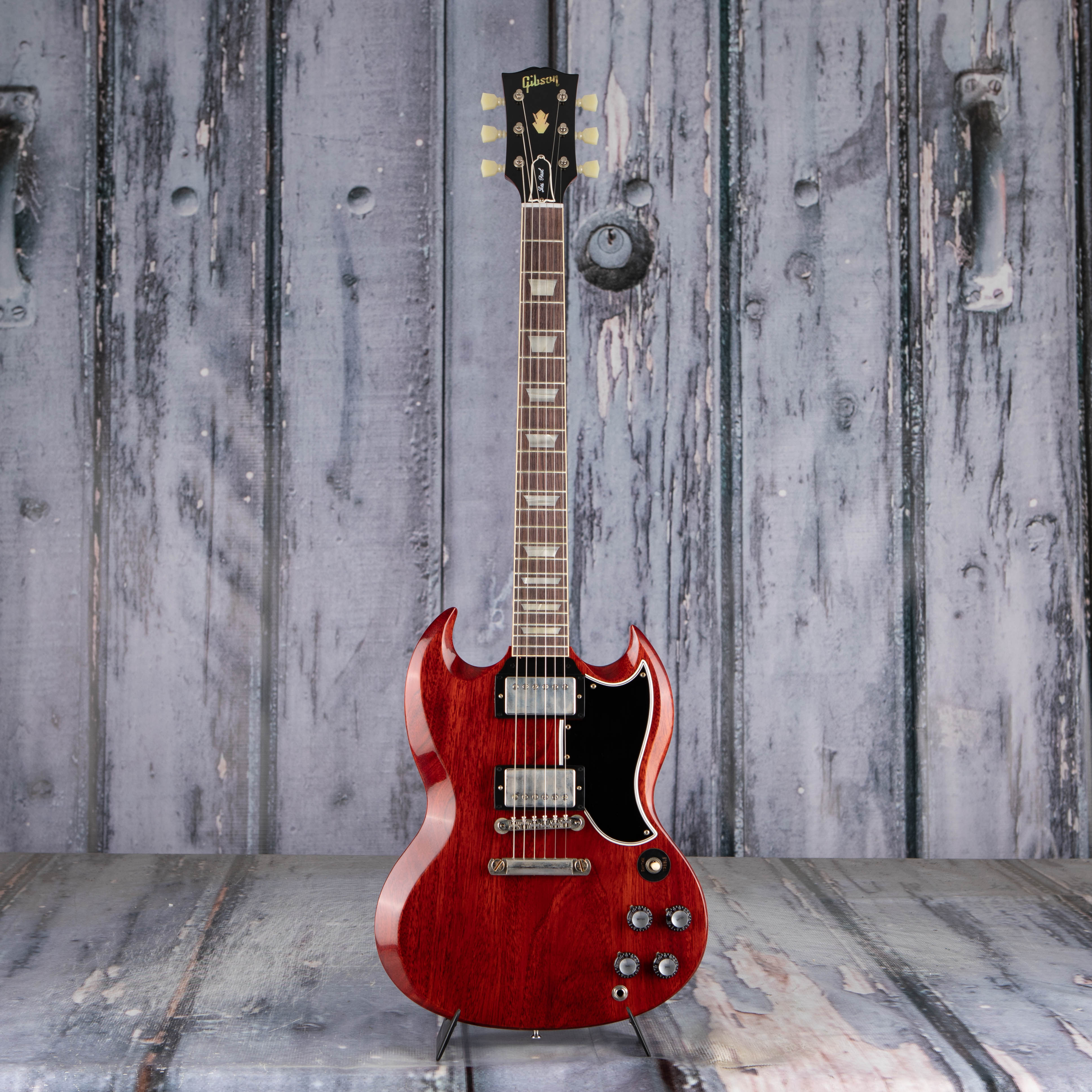 Gibson Custom Shop 1961 Les Paul SG Standard Reissue VOS Electric Guitar, Cherry Red, front