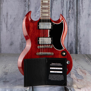Gibson Custom Shop 1961 Les Paul SG Standard Reissue VOS Electric Guitar, Cherry Red, coa