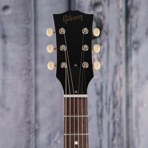 Gibson Custom Shop 1963 SG Junior Reissue Lightning Bar VOS Electric Guitar, Antique Shell Pink, front headstock