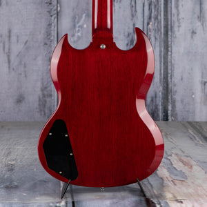 Gibson Custom Shop 1963 SG Special Reissue Lightning Bar VOS Electric Guitar, Cherry Red, back closeup