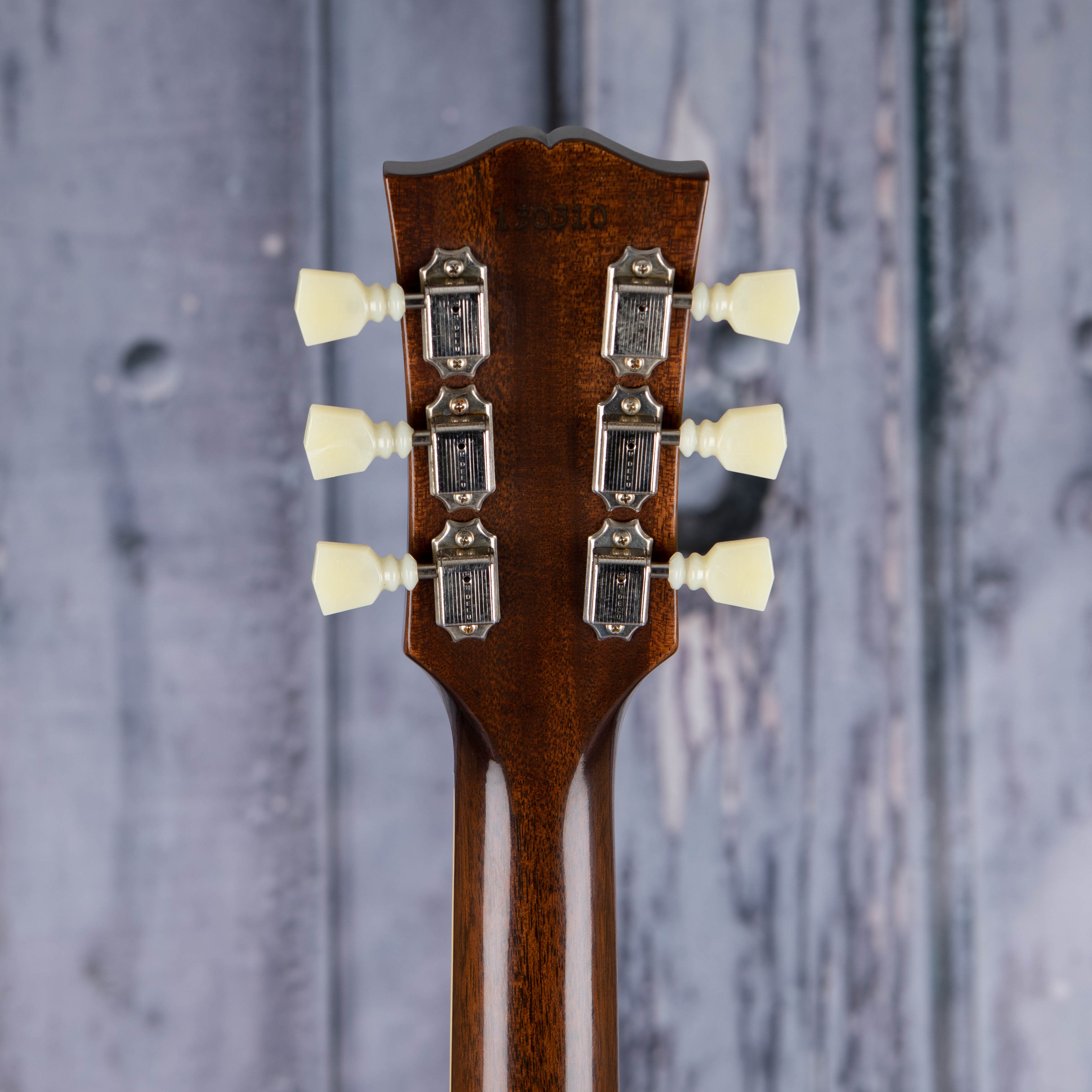 Gibson Custom Shop 1964 ES-335 Reissue Semi-Hollowbody Guitar, Vintage Burst, back headstock