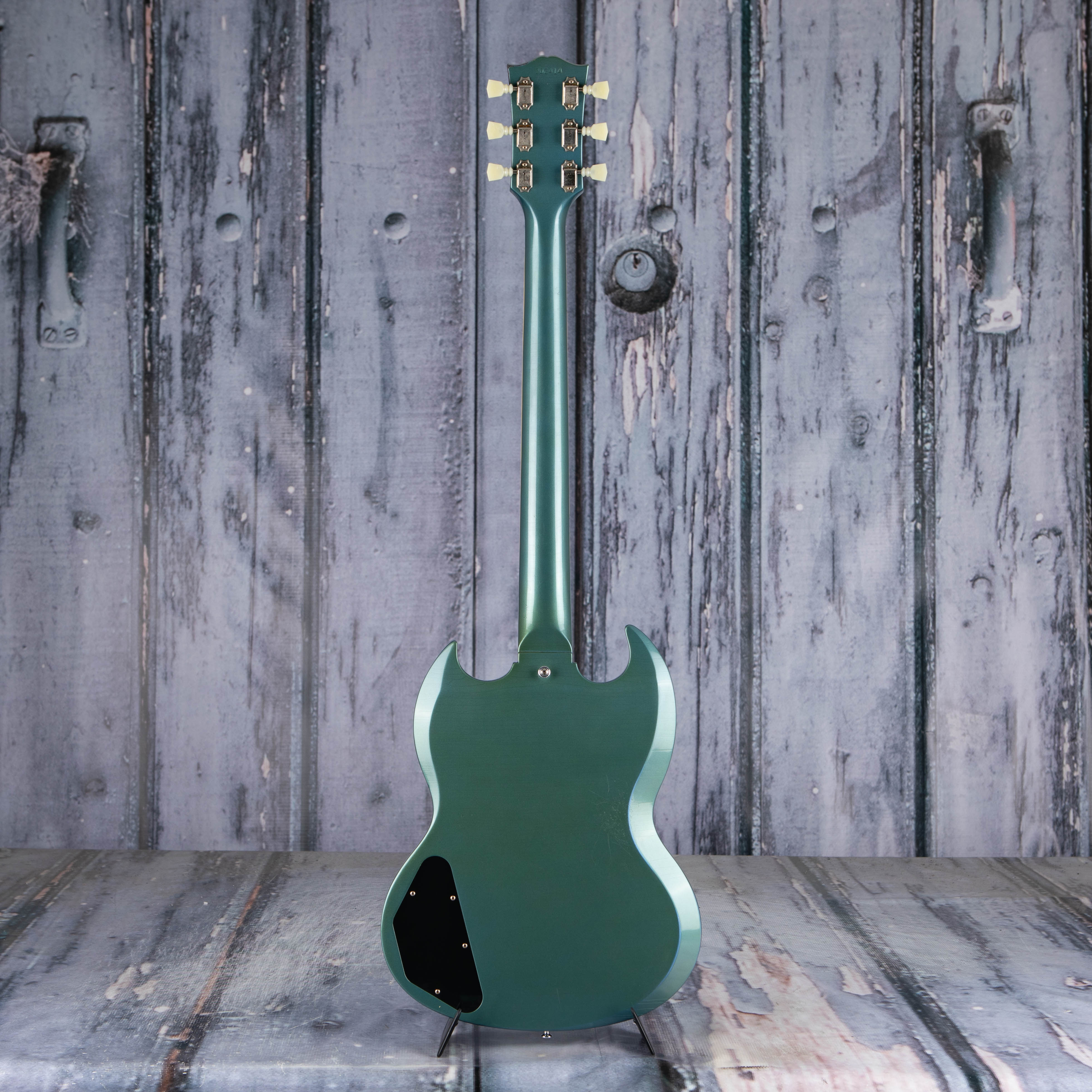 Gibson Custom Shop 1964 SG Standard Reissue w/ Maestro Vibrola Murphy Lab Light Aged Electric Guitar, Antique Pelham Blue, back