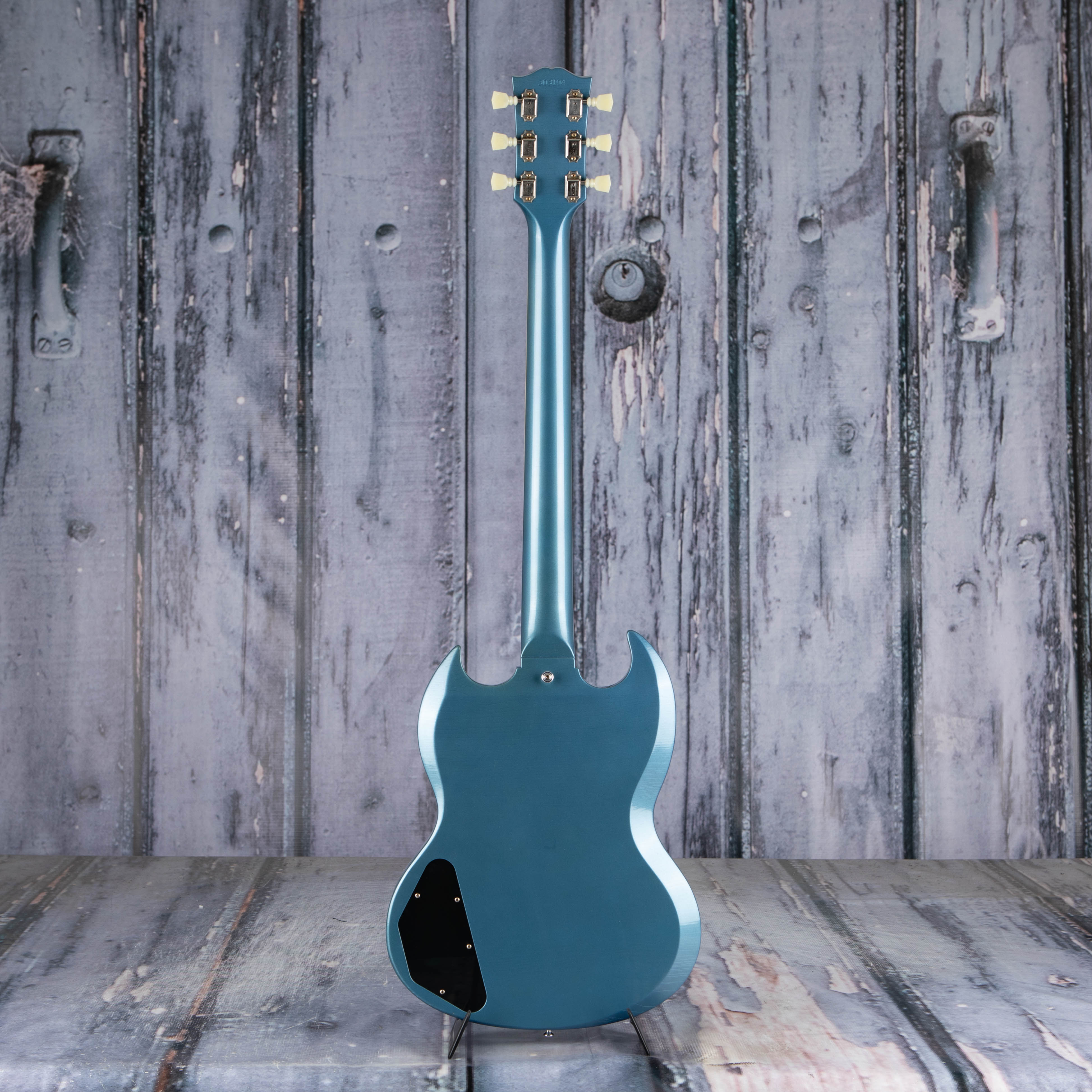 Gibson Custom Shop 1964 SG Standard W/ Maestro Vibrola Murphy Lab Ultra Light Aged Electric Guitar, Pelham Blue, nacl