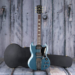 Gibson Custom Shop 1964 SG Standard W/ Maestro Vibrola Murphy Lab Ultra Light Aged Electric Guitar, Pelham Blue, case