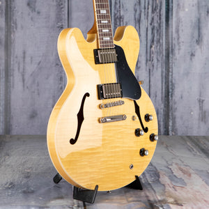Gibson ES-335 Figured Semi-Hollowbody Guitar, Antique Natural, angle