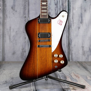 Gibson Firebird Platypus Electric Guitar, Tobacco Sunburst, front closeup