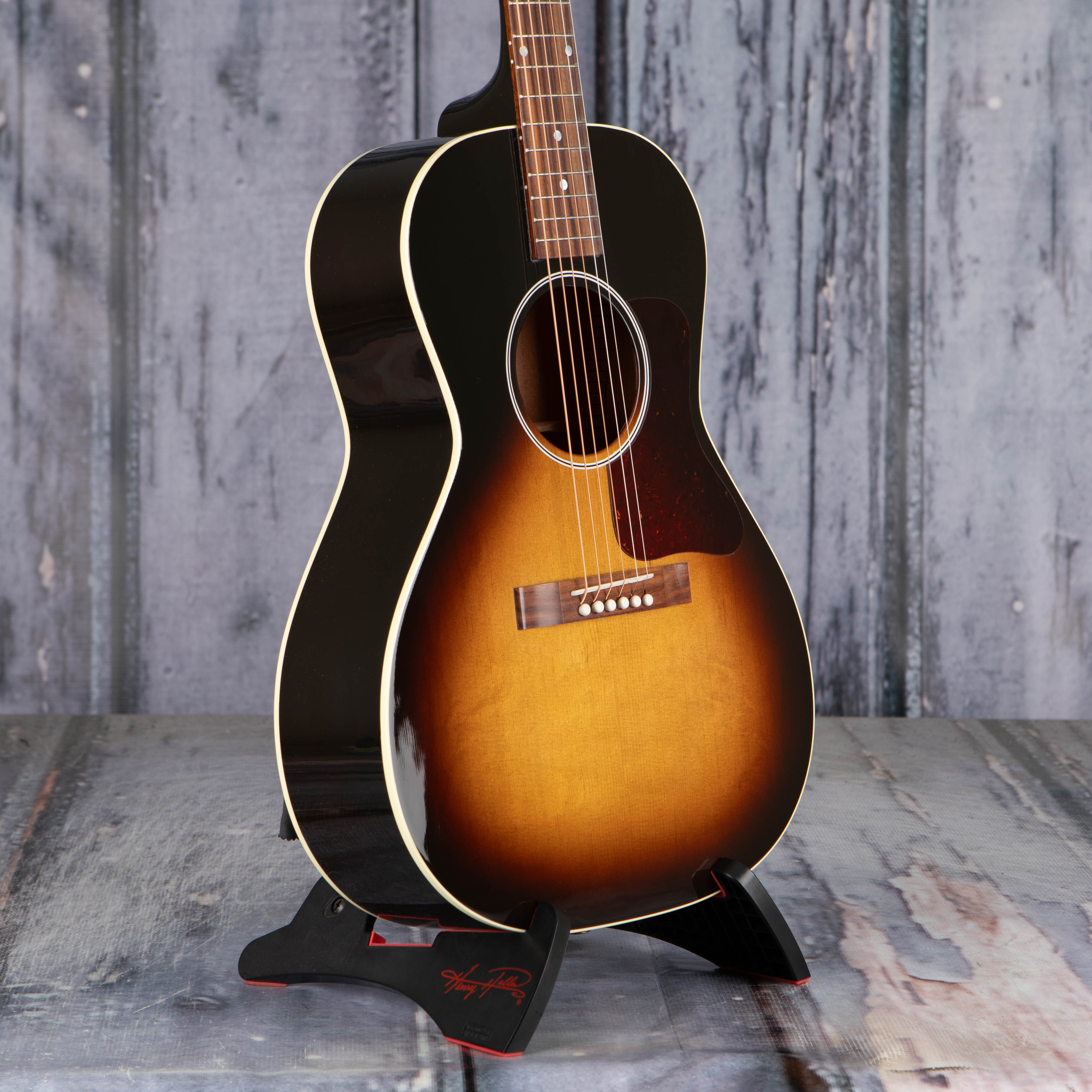 Gibson L-00 Standard Acoustic/Electric Guitar, Vintage Sunburst, angle