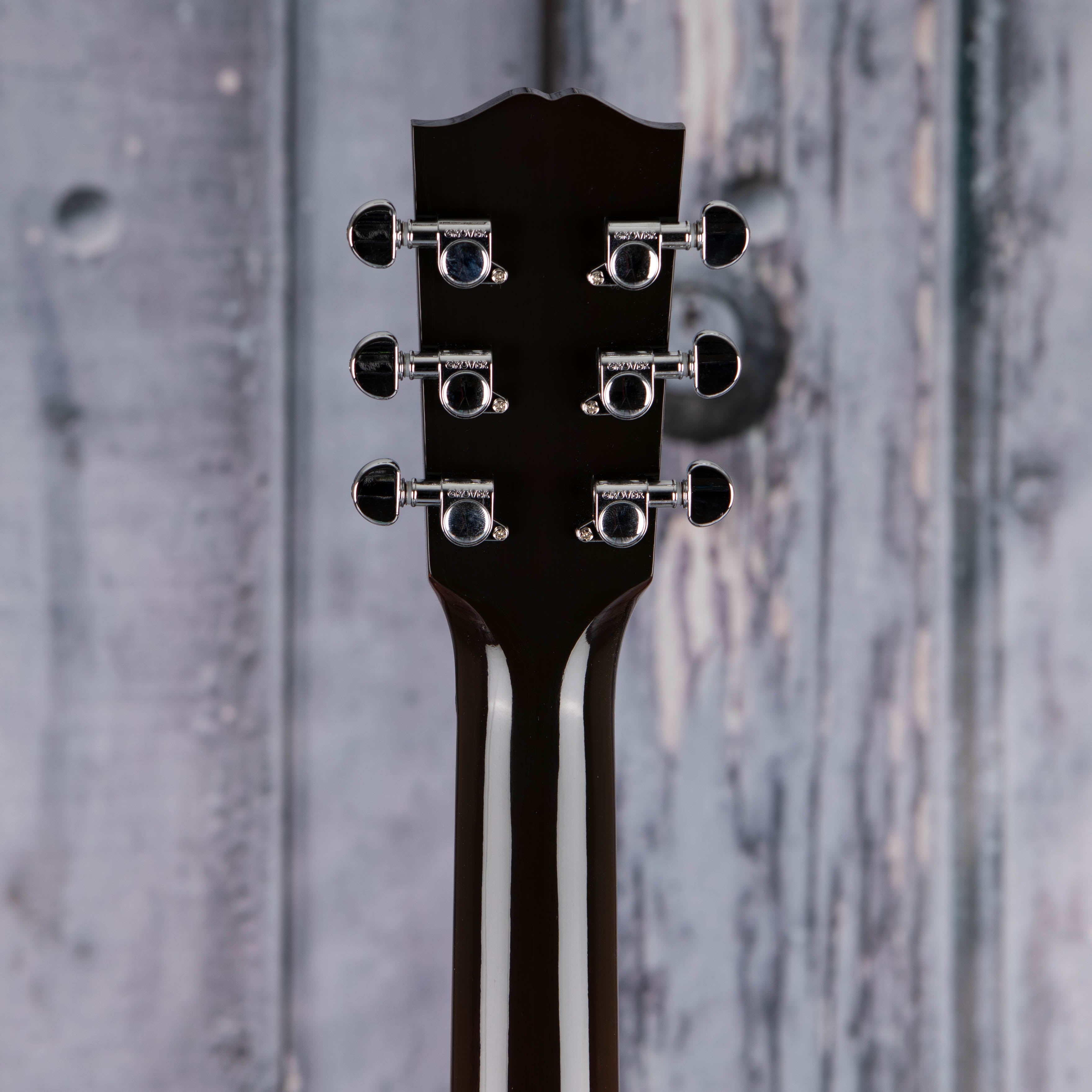 Gibson L-00 Standard Acoustic/Electric Guitar, Vintage Sunburst, back headstock
