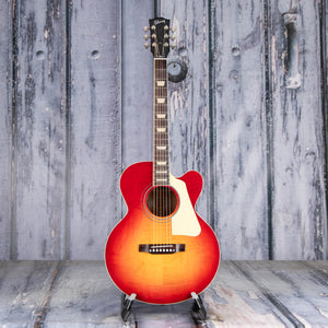 Gibson Les Paul Parlor Acoustic/Electric Guitar, Vintage Cherry Sunburst, front