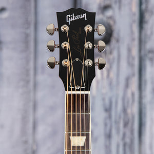 Gibson Les Paul Parlor Acoustic/Electric Guitar, Vintage Cherry Sunburst, front headstock