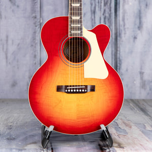 Gibson Les Paul Parlor Acoustic/Electric Guitar, Vintage Cherry Sunburst, front closeup