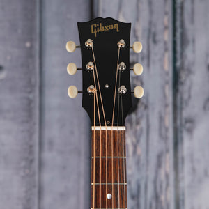 Gibson Montana 60s J-45 Original Acoustic Guitar, Ebony, front headstock
