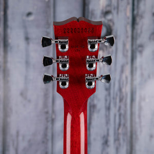 Gibson USA Les Paul Modern Electric Guitar, Figured Cherry Burst, back headstock