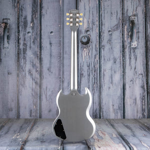 Gibson USA SG Standard '61 Electric Guitar, Silver Mist, back