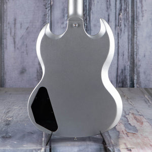 Gibson USA SG Standard Electric Guitar, Silver Metallic, back closeup