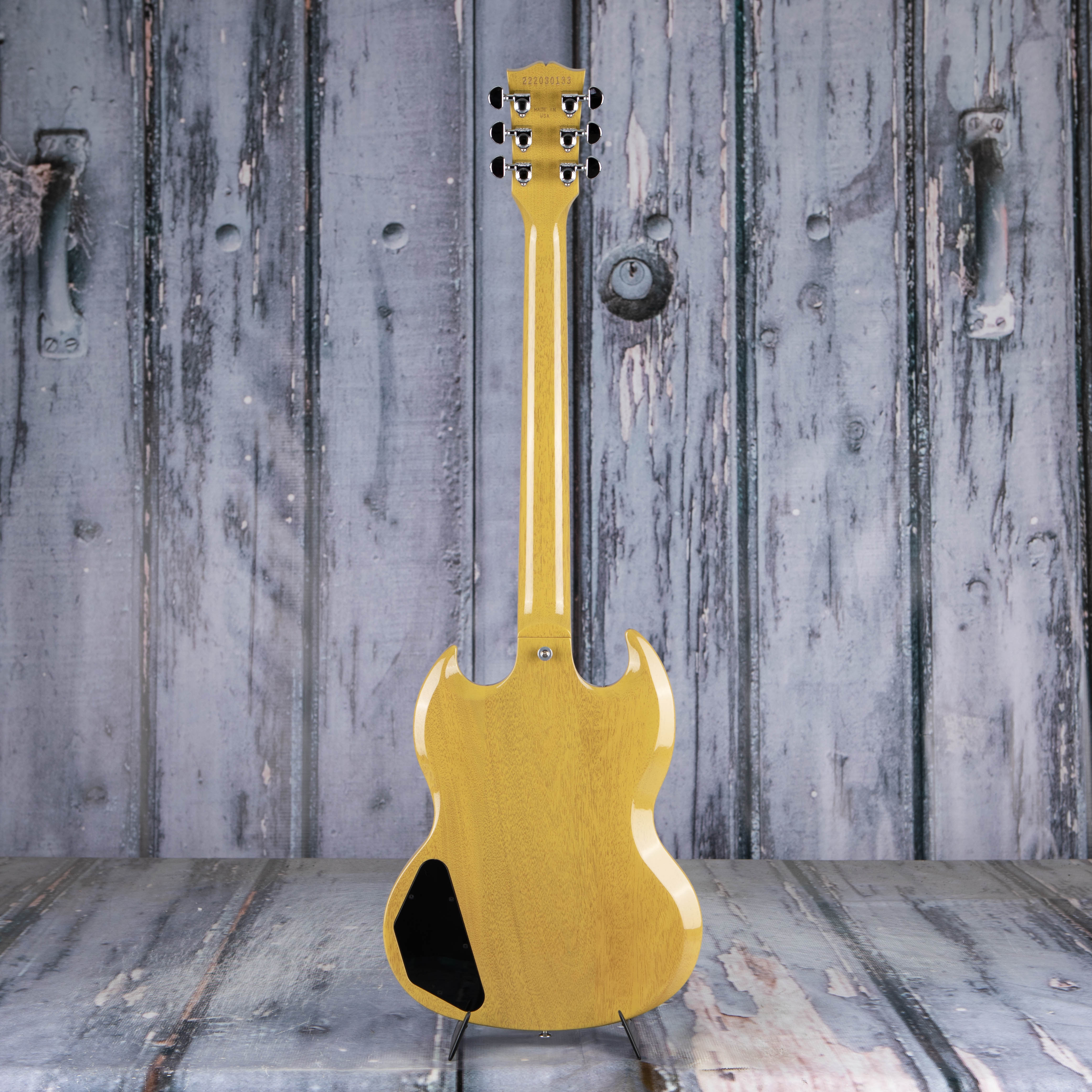 Gibson USA SG Standard Electric Guitar, TV Yellow, back