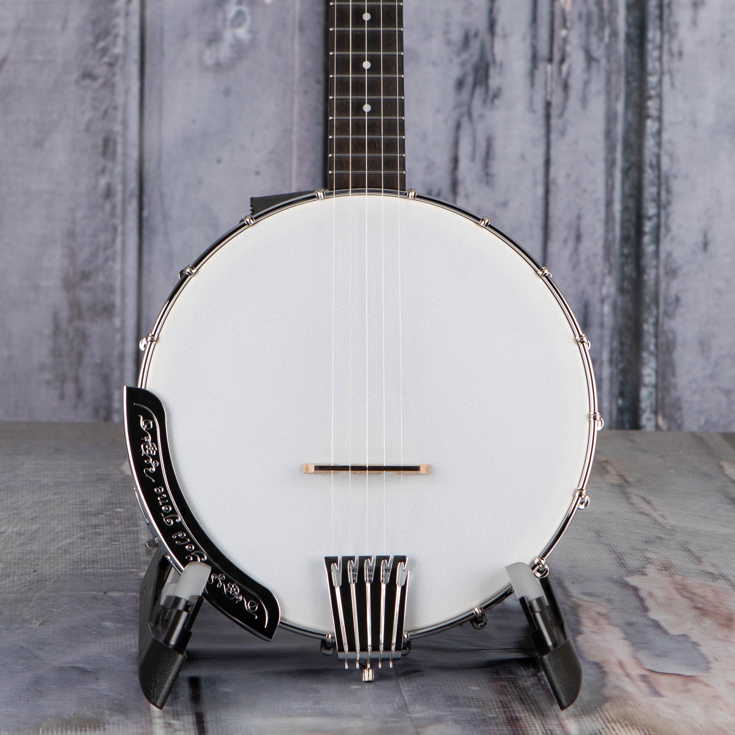 Gold Tone CC-50 Cripple Creek Resonator Banjo, Vintage Brown Stain, front closeup