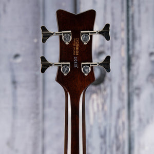 Gretsch Electromatic CVT Bass Double-Cut Electric Bass Guitar, Vintage White, back headstock