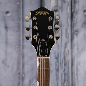 Gretsch G2655T Streamliner Center Block Jr. Double-Cut W/ Bigsby Semi-Hollowbody Guitar, Brandywine, front headstock