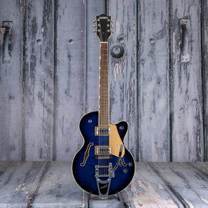 Gretsch G5655T-QM Electromatic Center Block Jr. Single-Cut Quilted Maple With Bigsy Semi-Hollowbody Guitar, Hudson Sky, front