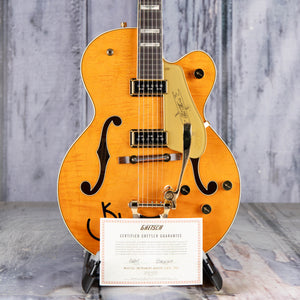 Gretsch G6120-55 Vintage Select Edition '55 Chet Atkins Hollowbody W/ Bigsby Electric Guitar, Vintage Orange Stain Lacquer, coa