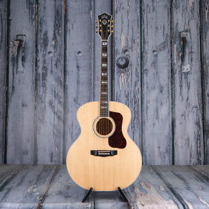 Guild F-55E Jumbo Maple Acoustic/Electric Guitar, Blonde, front