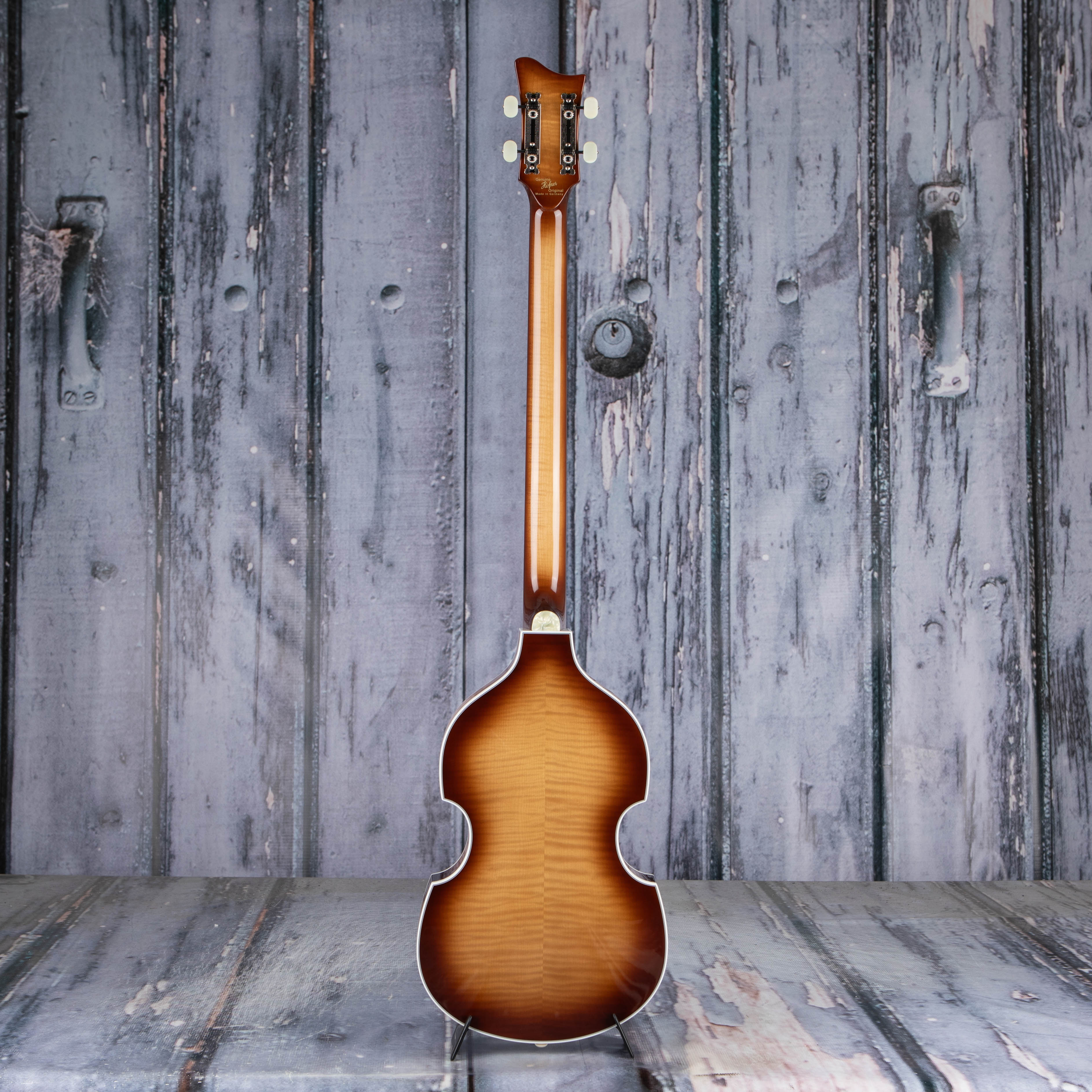Höfner HOF-H500/1-62-O Limited Edition 1962 Reissue Violin Bass Guitar, Sunburst, back