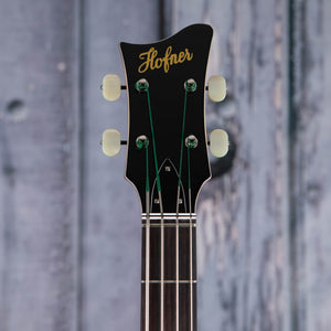 Höfner HOF-H500/1-62-O Limited Edition 1962 Reissue Violin Bass Guitar, Sunburst, front headstock