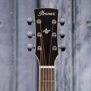 Ibanez Artwood AC340CE Acoustic/Electric Guitar, Open Pore Natural, front headstock