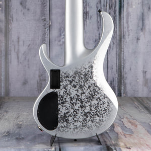 Ibanez BTB25TH6 25th Anniversary BTB Standard 6-String Electric Bass Guitar, Silver Blizzard Matte, back closeup