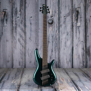 Ibanez Bass Workshop SRMS725 5-String Electric Bass Guitar, Blue Chameleon, front